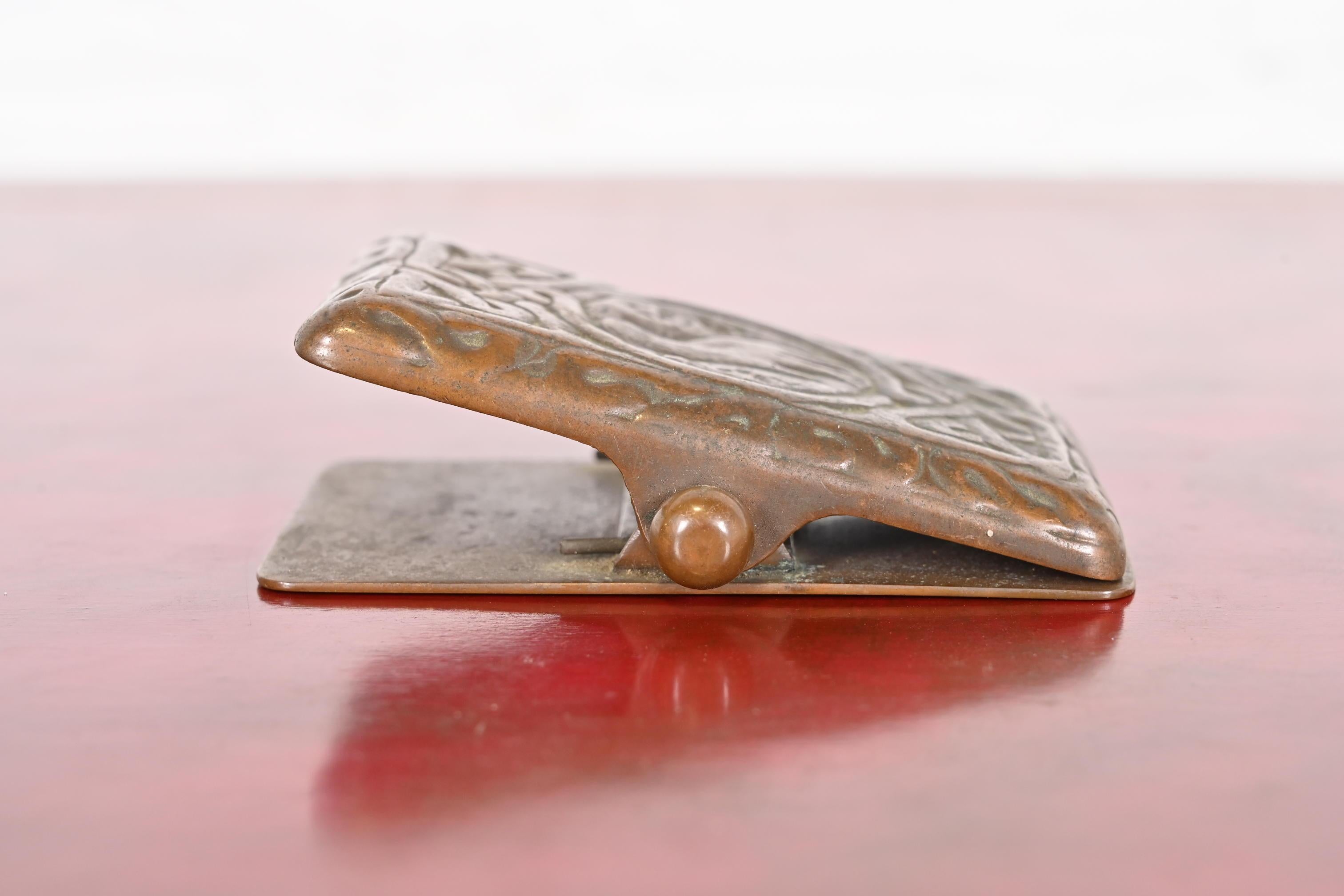 Tiffany Studios New York Zodiac Bronze Paper Clip 3