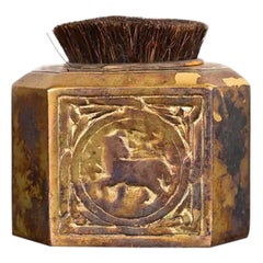 Tiffany Studios New York Zodiac Bronze Pen Brush