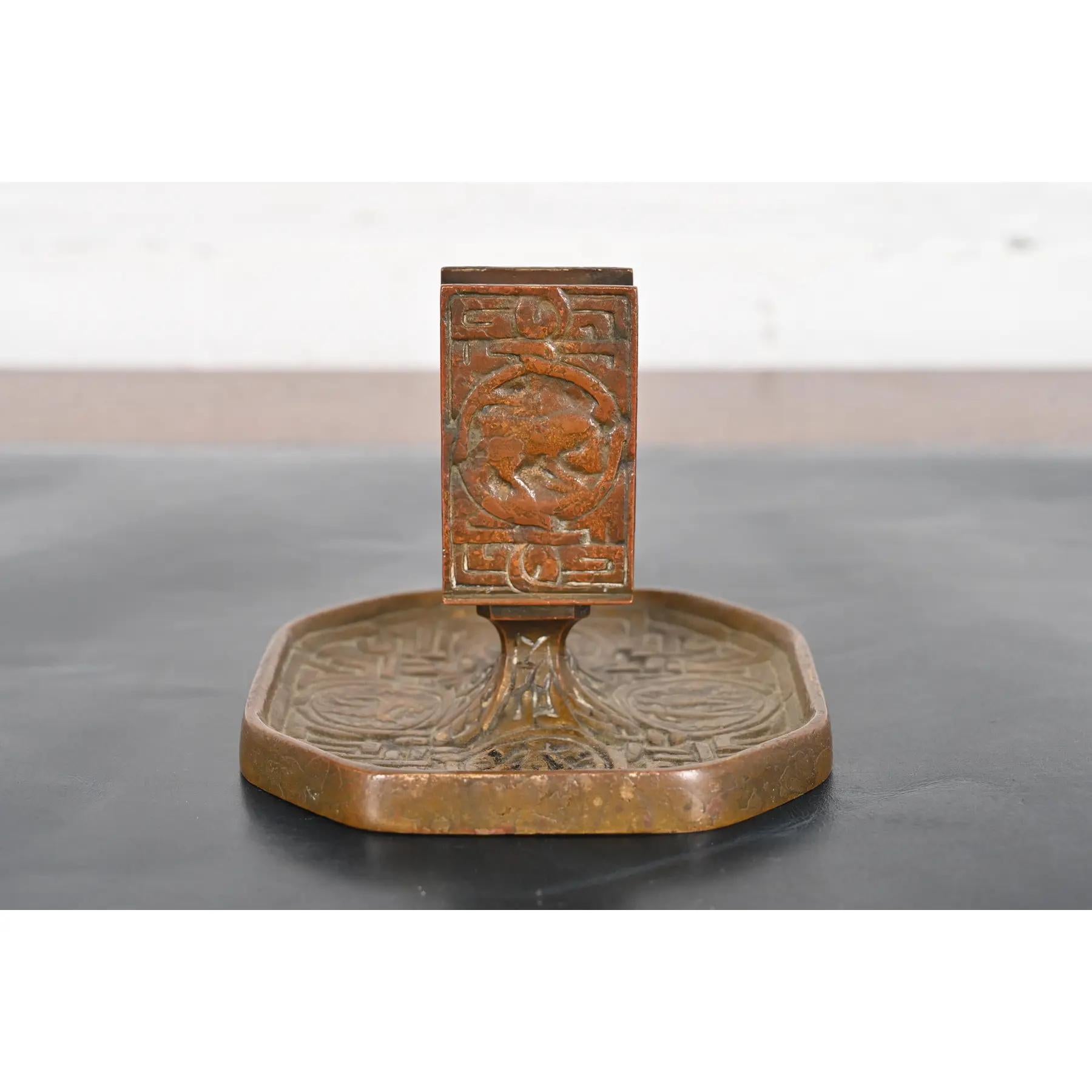 Tiffany Studios New York Zodiac Bronze Six-Piece Desk Set, CIRCA 1910 im Angebot 4