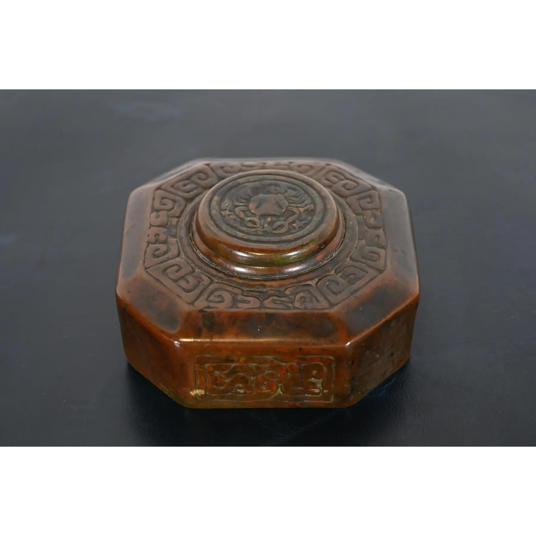 Tiffany Studios New York Zodiac Bronze Six-Piece Desk Set, CIRCA 1910 im Angebot 2