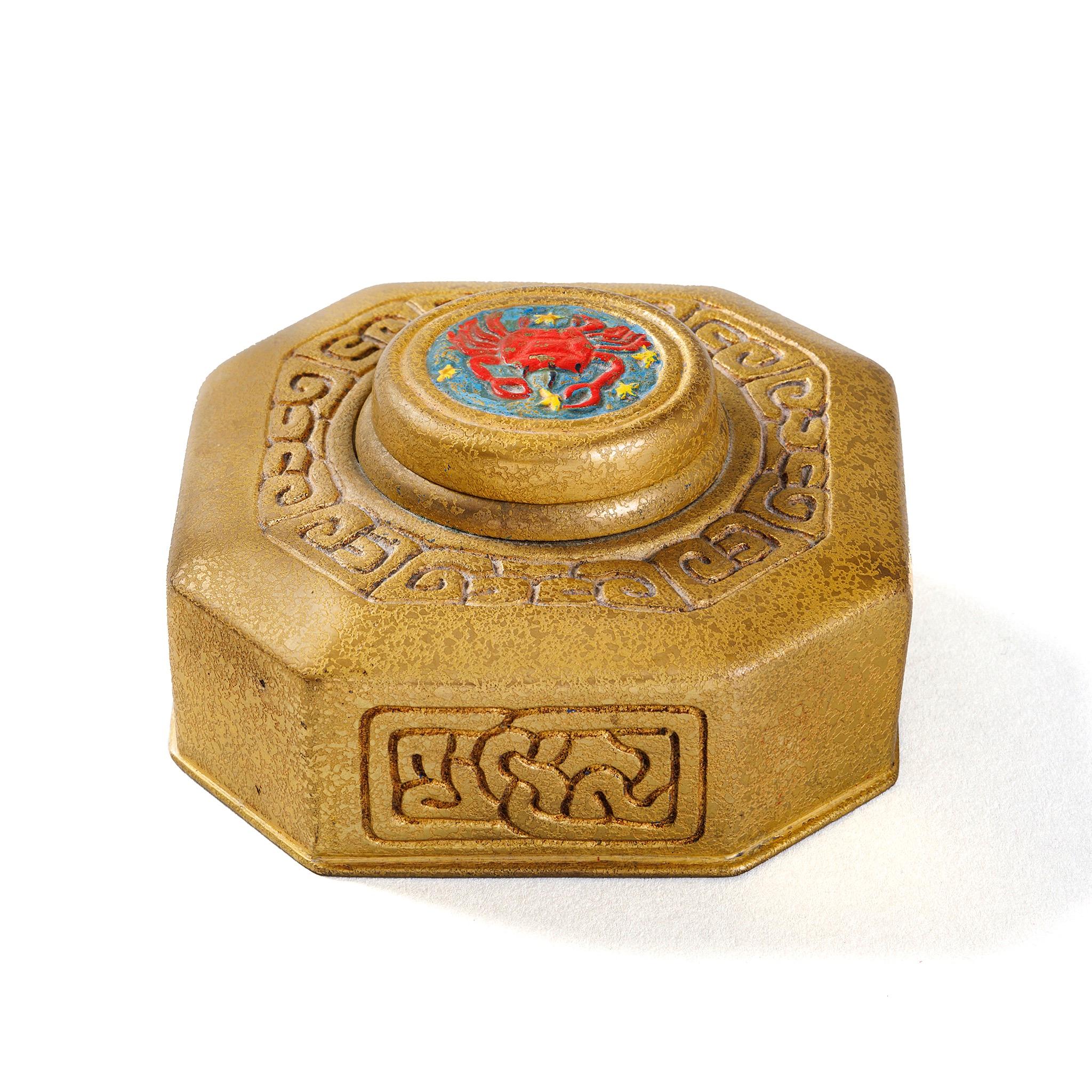 tiffany mosaic inkwell