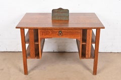 Tiffany Studios New York Zodiac Patinated Bronze Letter Rack, Circa 1910