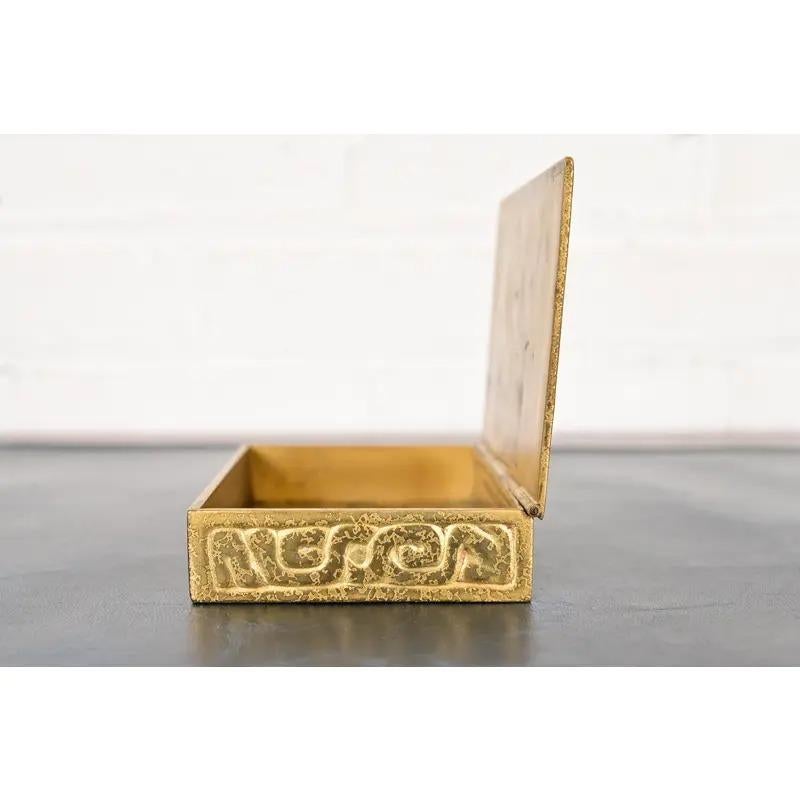Tiffany Studios New York Zodiac Pattern Bronze Doré Box For Sale 5