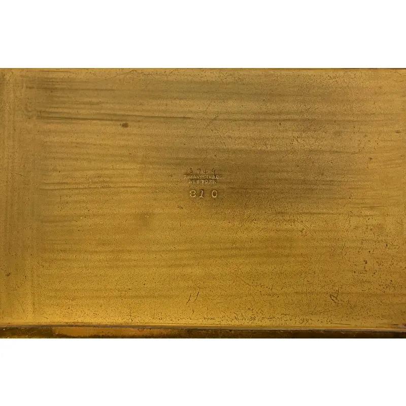 Tiffany Studios New York Zodiac Pattern Bronze Doré Box For Sale 7