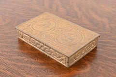 Tiffany Studios New York Zodiac Pattern Scatola in bronzo Doré