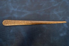 Tiffany Studios New York Zodiac Pattern Bronze Doré Letter Opener