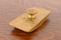 Tiffany Studios New York Zodiac Muster Bronze Doré Rocker Blotter