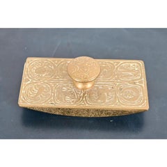 Tiffany Studios New York Zodiac Pattern Bronze Doré Rocker Blotter