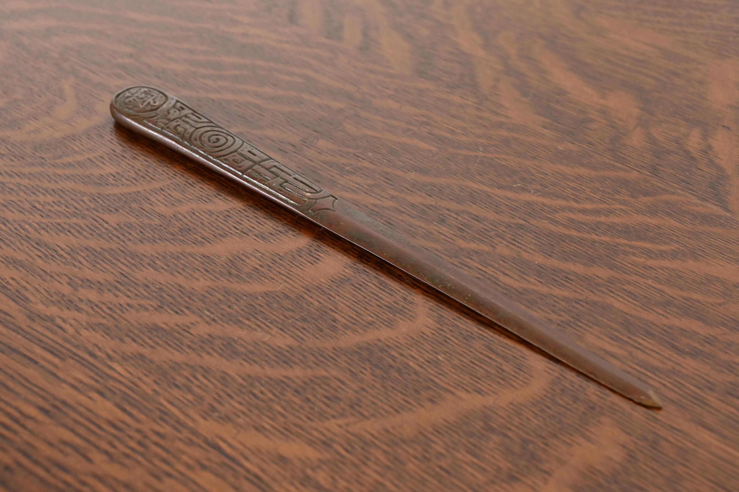A gorgeous antique Arts & Crafts or Art Deco period bronze 