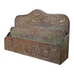 Tiffany Studios New York Zodiac Pattern Portalettere in bronzo