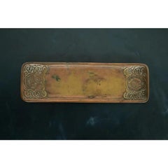 Tiffany Studios New York Zodiac Pattern Bronze Pen Tray