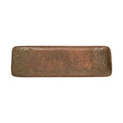 Tiffany Studios New York Zodiac Pattern Bronze Pen Tray