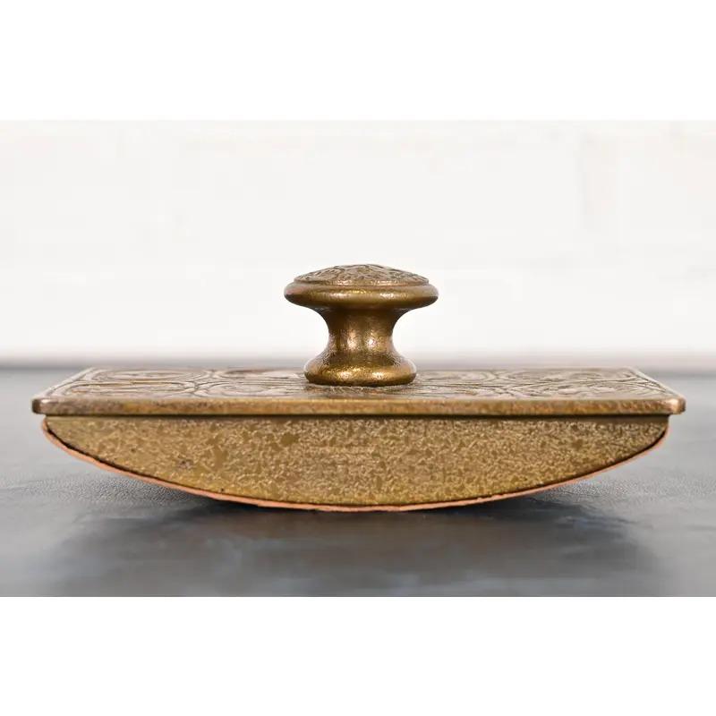 Tiffany Studios New York Zodiac Muster Bronze Rocker Blotter (amerikanisch) im Angebot