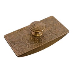 Tiffany Studios New York Zodiac Pattern Bronze Rocker Blotter