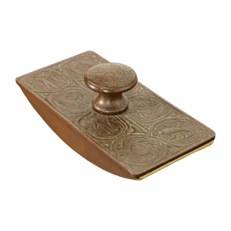 Tiffany Studios New York Zodiac Pattern Bronze Rocker Blotter