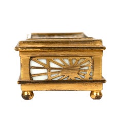 Tiffany Studios NY 801 Pine Needle Stamp Box