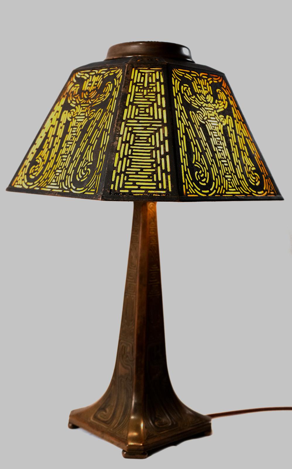 art deco tiffany lamp