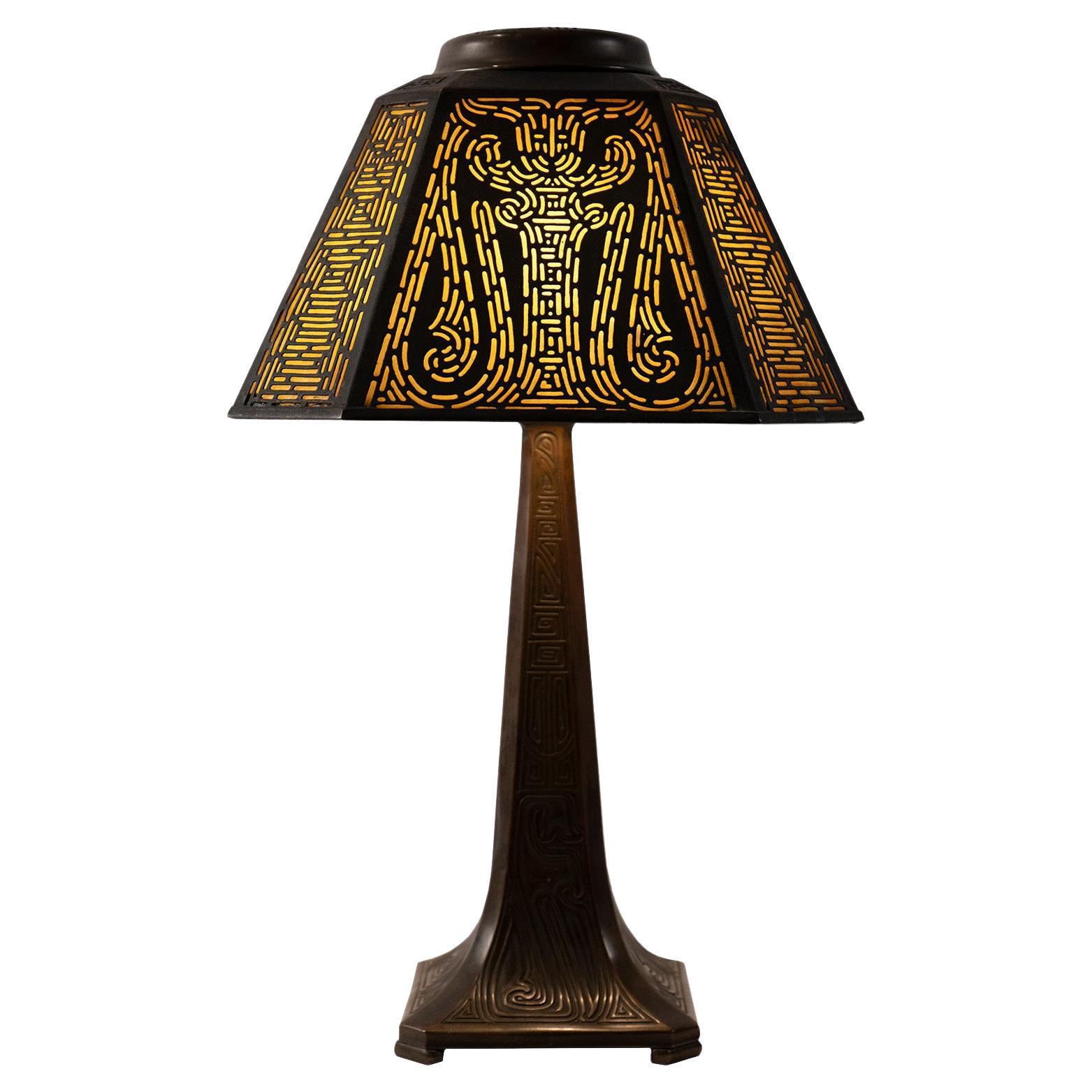 Tiffany Studios Oriental Pattern Table Lamp For Sale