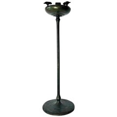 Tiffany Studios Patinated Bronze Standing Ash Receiver