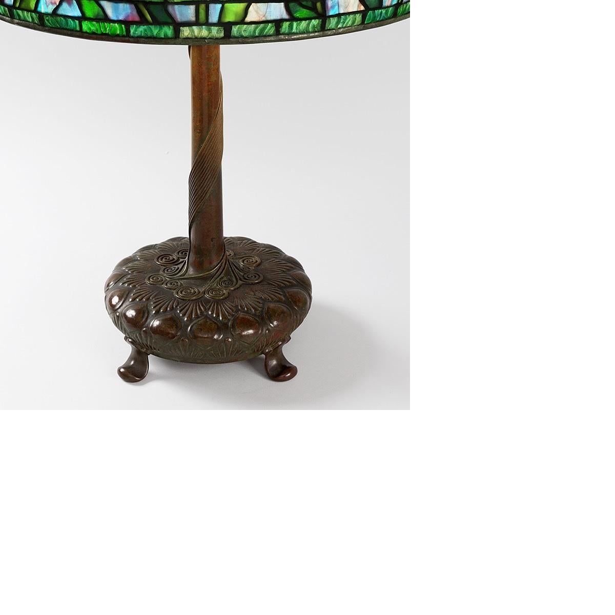 tiffany peony lamp