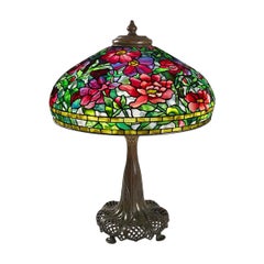 Antique Tiffany Studios "Peony" Table Lamp