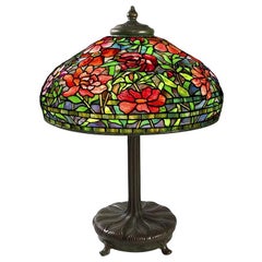 Used Tiffany Studios "Peony" Table Lamp