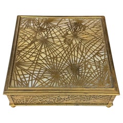 Tiffany Studios Caja de pañuelos con dibujo de agujas de pino