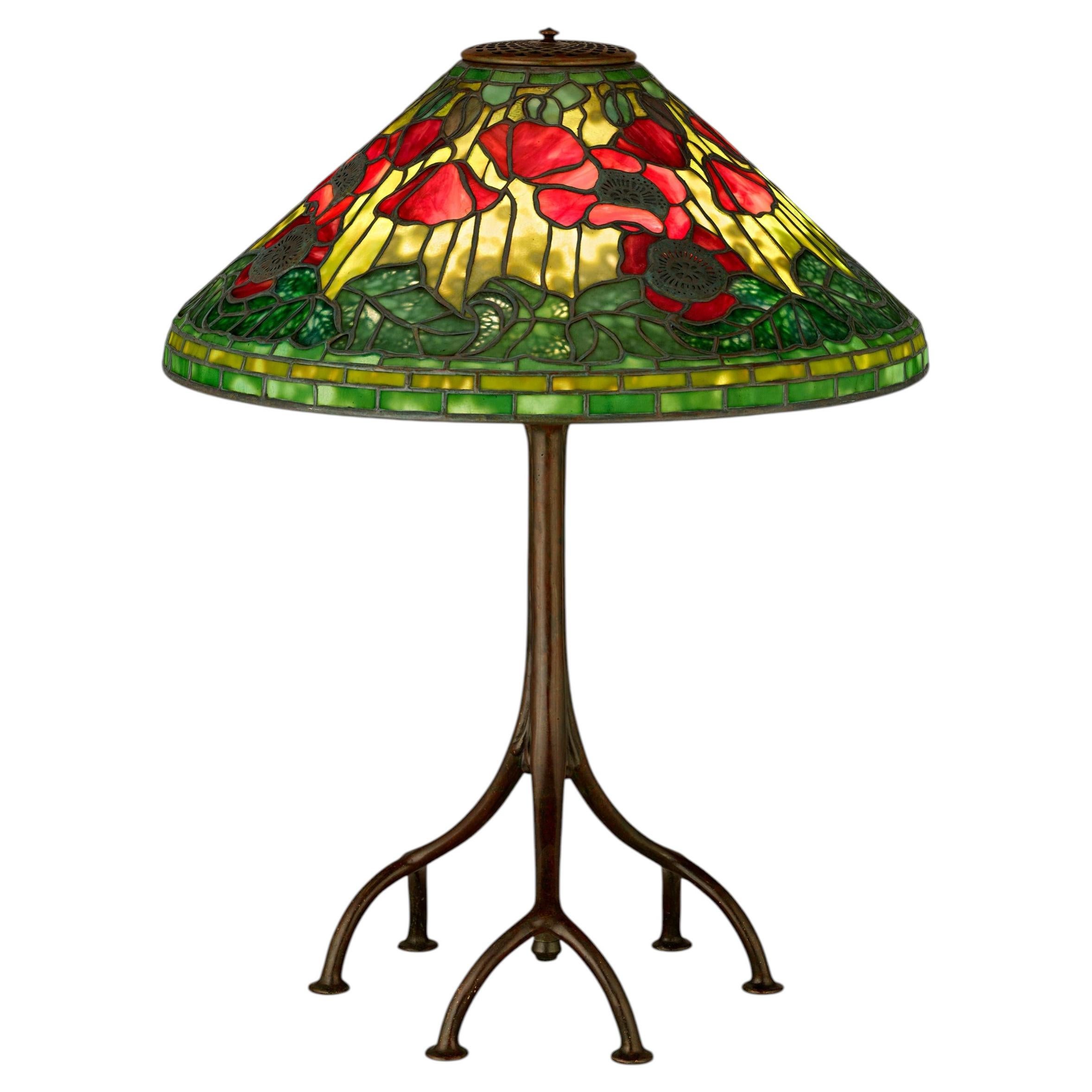 Tiffany Studios Poppy Lamp