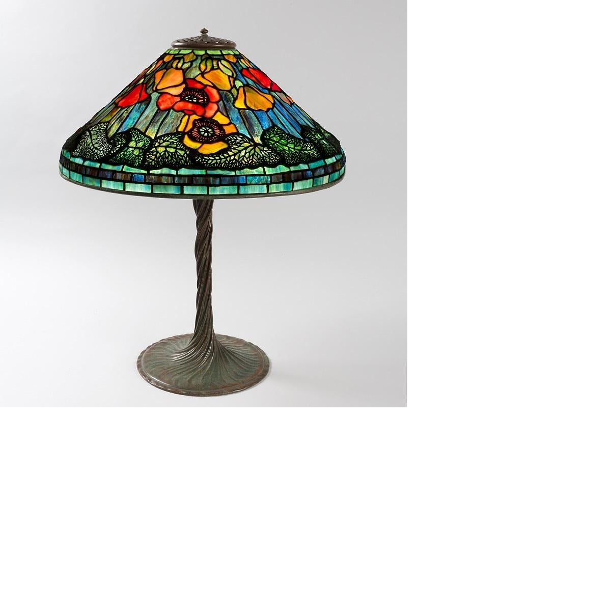 tiffany poppy lamp