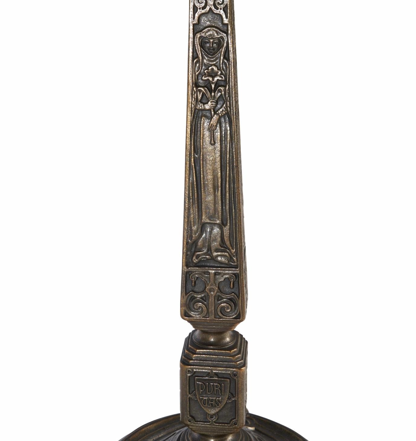 Tiffany Studios Rare Empire Jewel Table Lamp For Sale 6