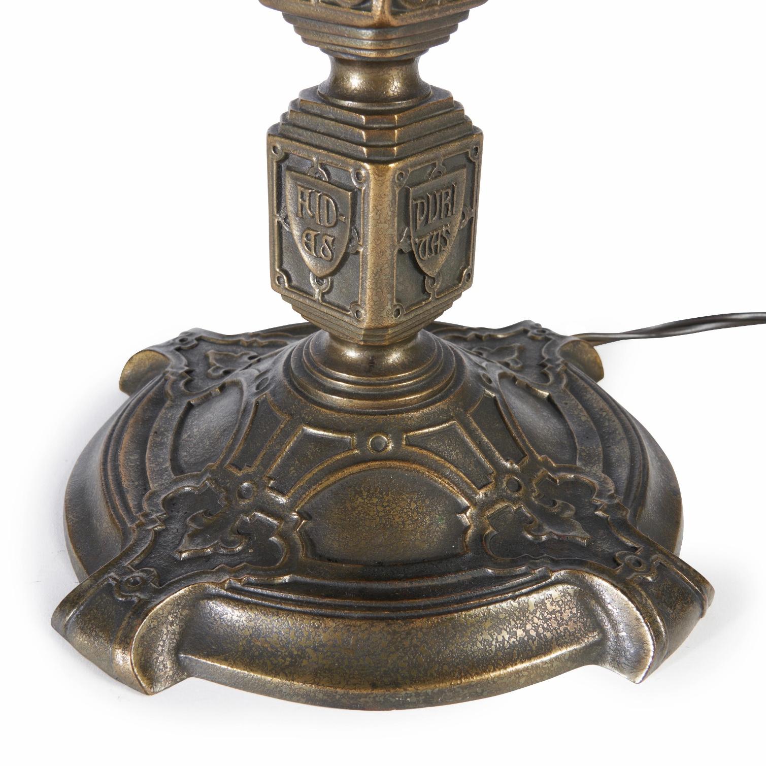 Tiffany Studios Rare Empire Jewel Table Lamp For Sale 8