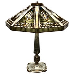 Seltene Empire-Schmuck-Tischlampe, Tiffany Studios