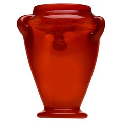Vintage Tiffany Studios Red Favrile Vase