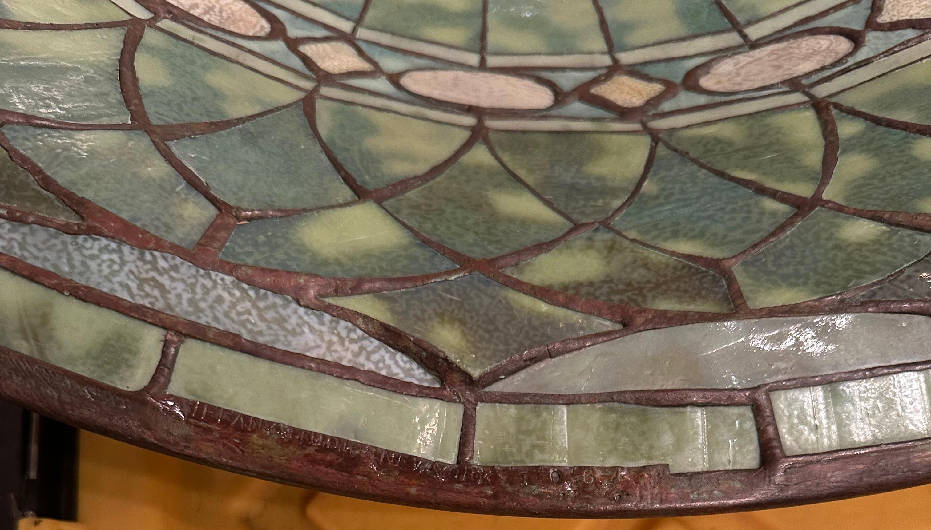 Art Nouveau Tiffany Studios Roman Floor Lamp