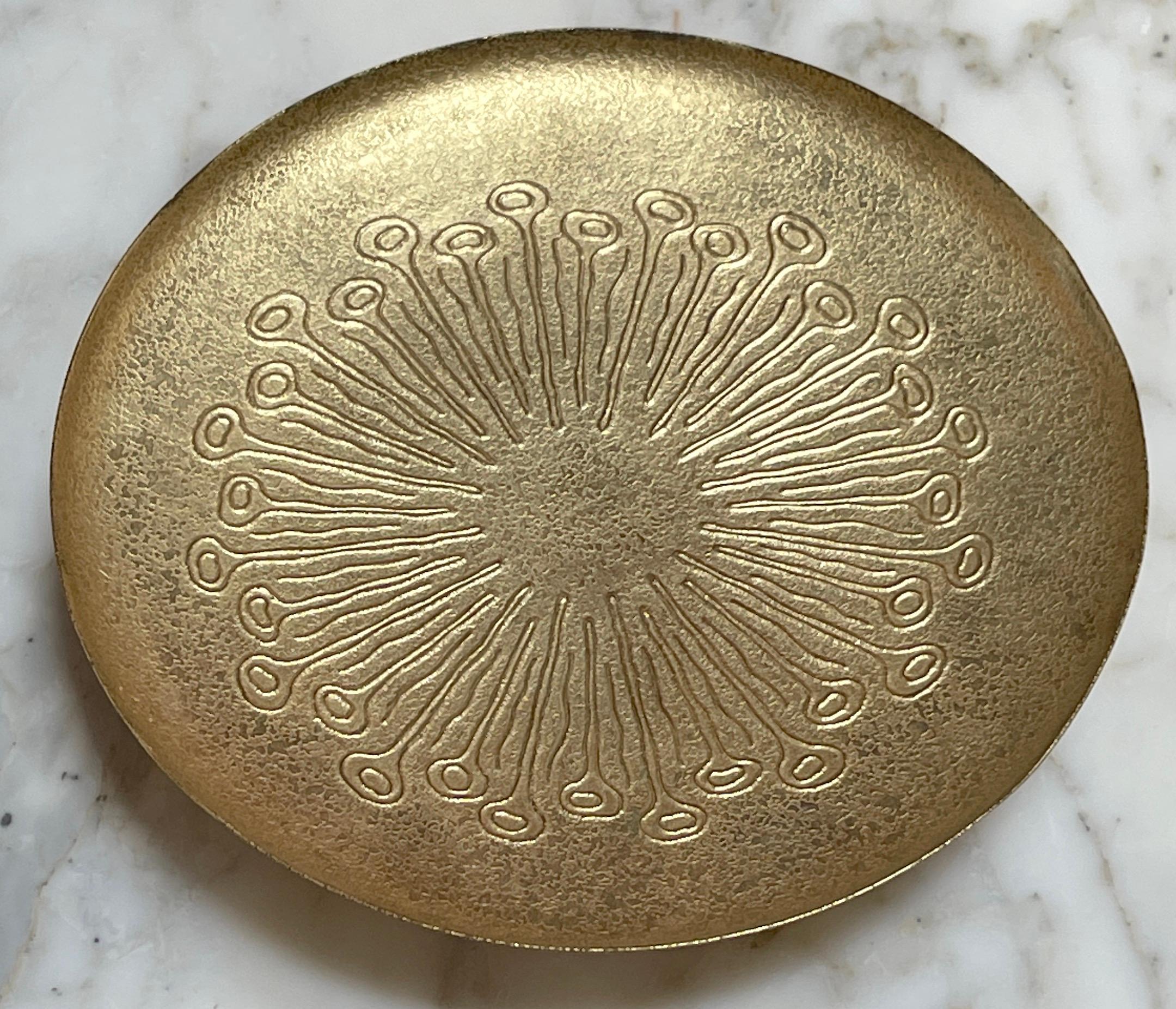 Art nouveau Tiffany Studios « Sea Anemone » bronze doré  Compotier/Tazza New York n° 1732 en vente