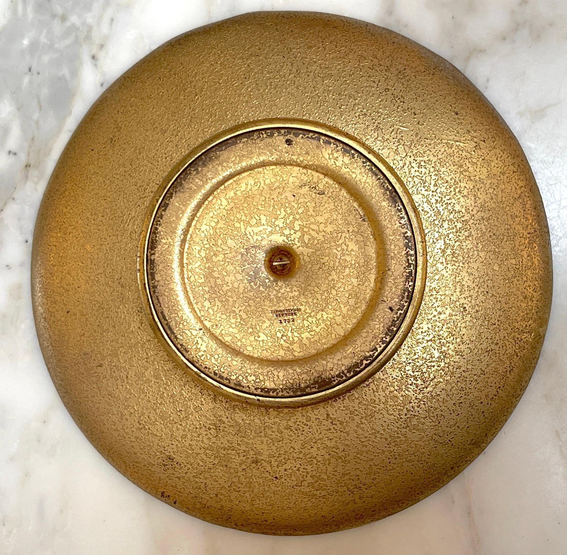 Tiffany Studios 'Sea Anemone 'Gilt Bronze Compote/Tazza New York #1732 For Sale 3