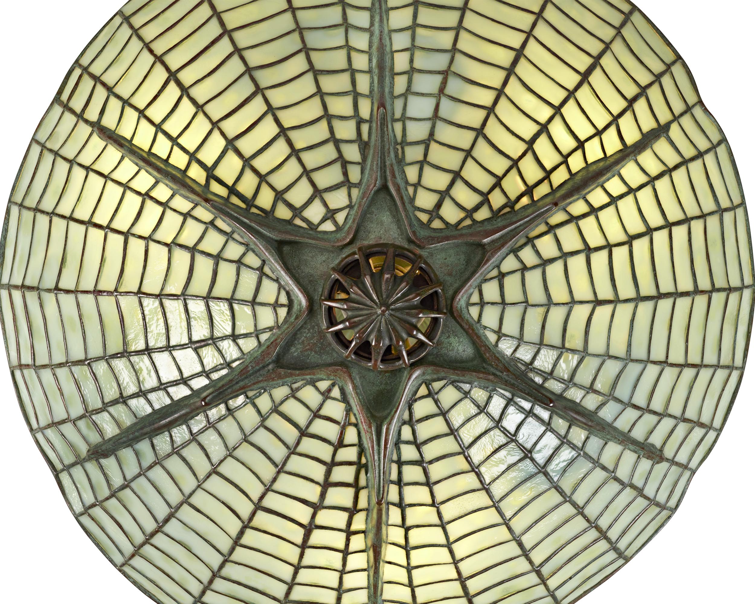 Art nouveau Lampe araignée Tiffany Studios en vente