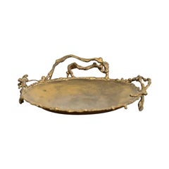 Tiffany Studios Style Antique Arts & Crafts Bronze Centerpiece Dish or Catchall