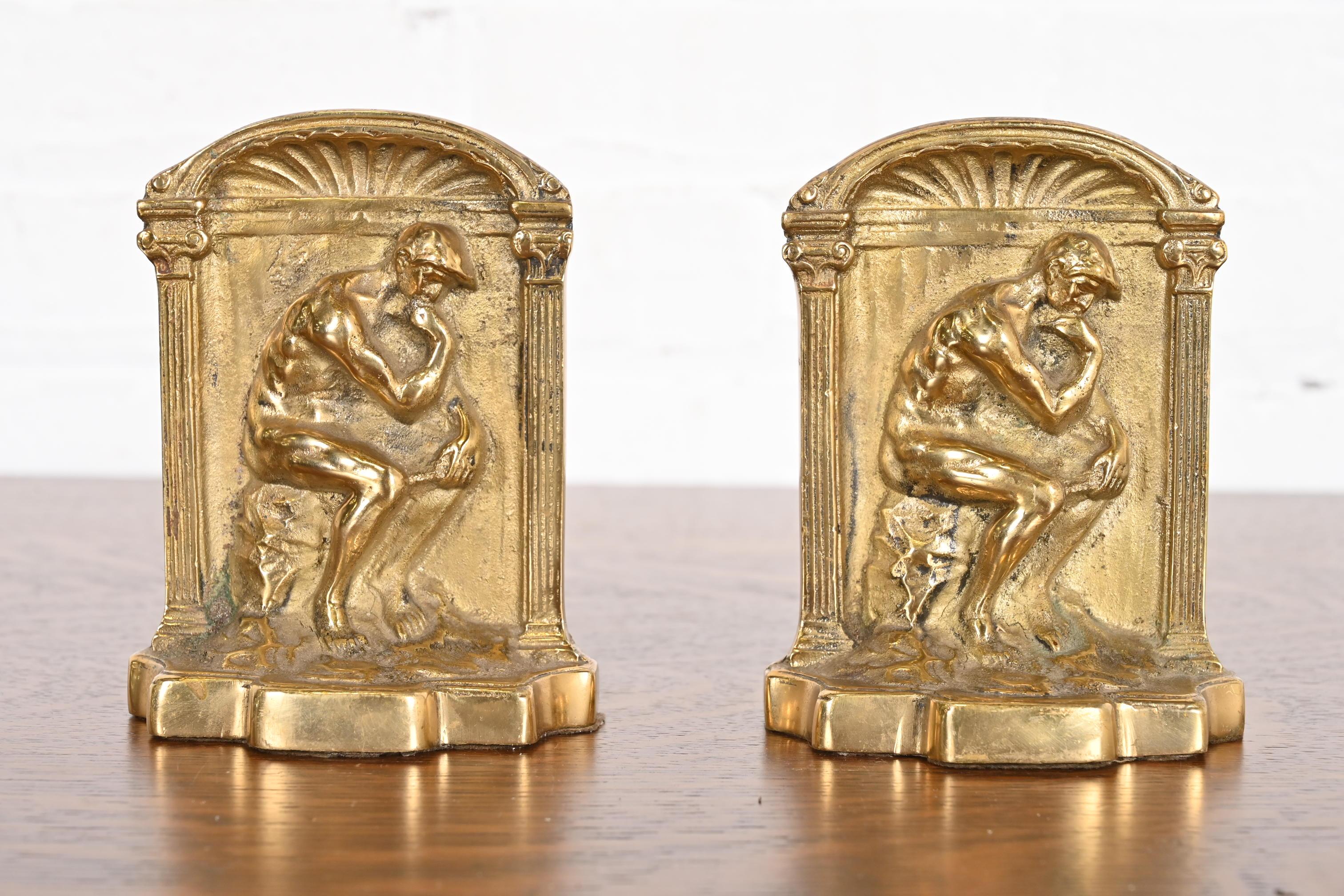 American Tiffany Studios Style Art Deco Bronze Doré 