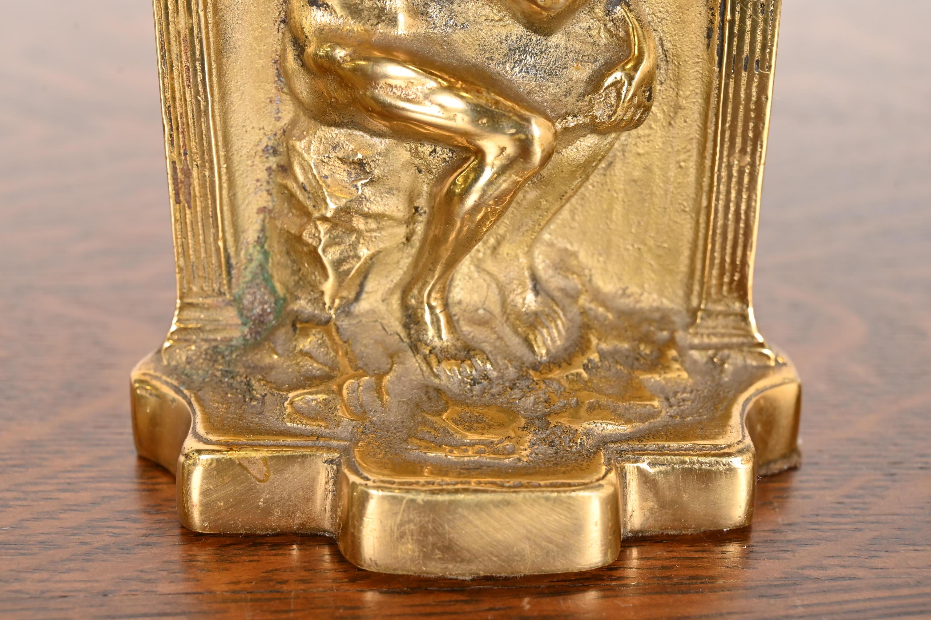 Tiffany Studios Style Art Deco Bronze Doré 
