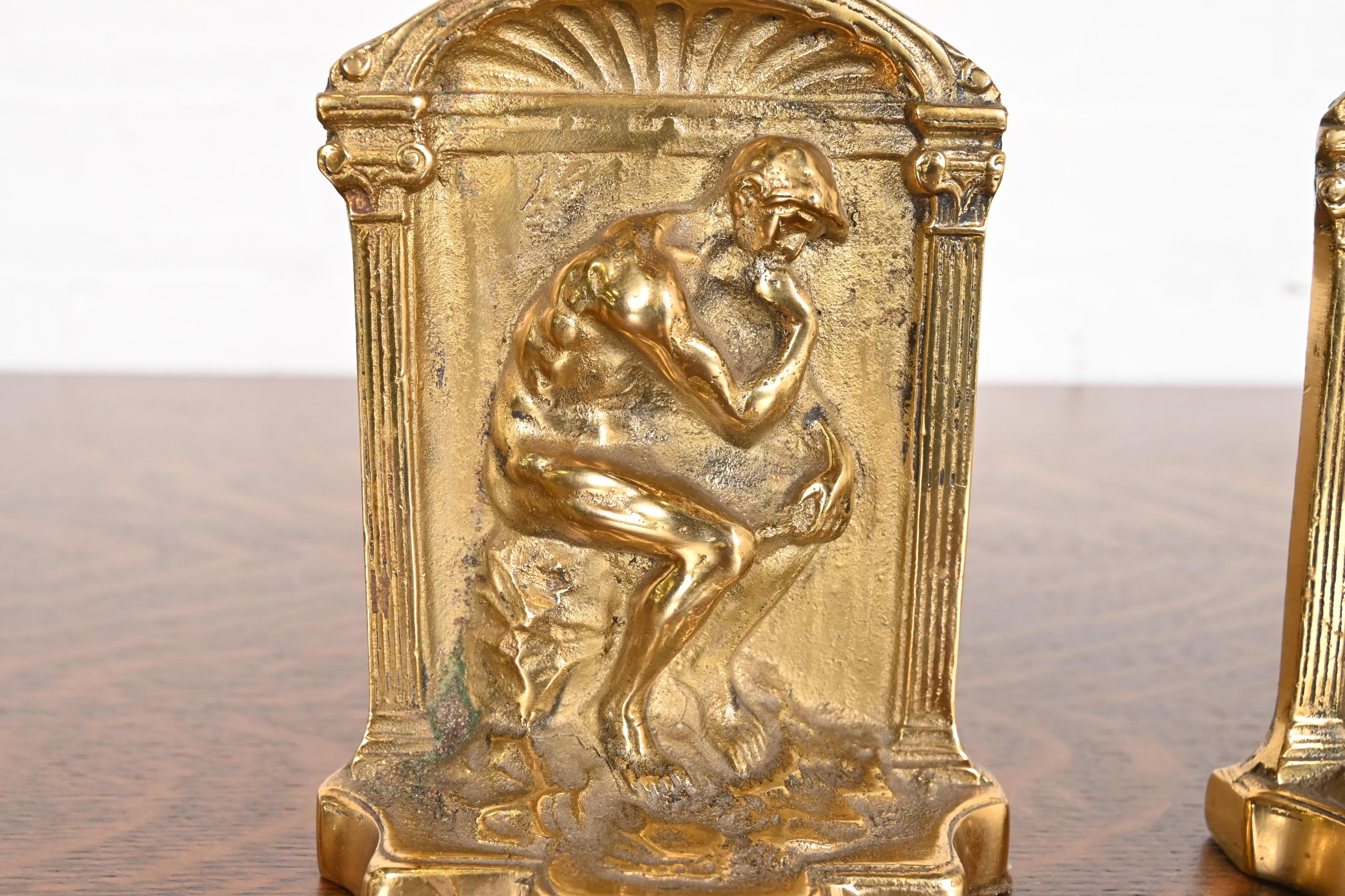 Tiffany Studios Style Art Deco Bronze Doré 