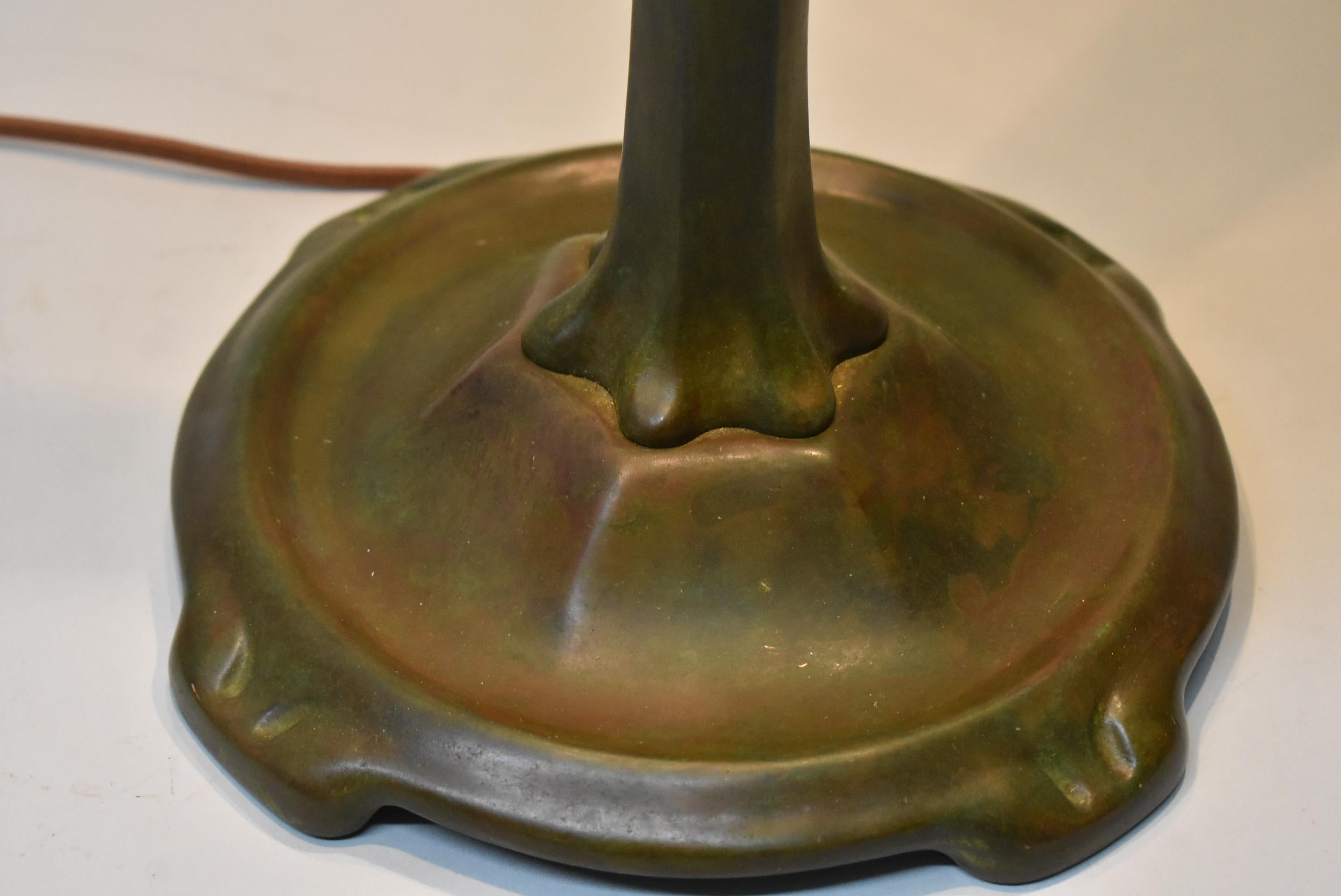 Tiffany Studios Lampe en verre au plomb 