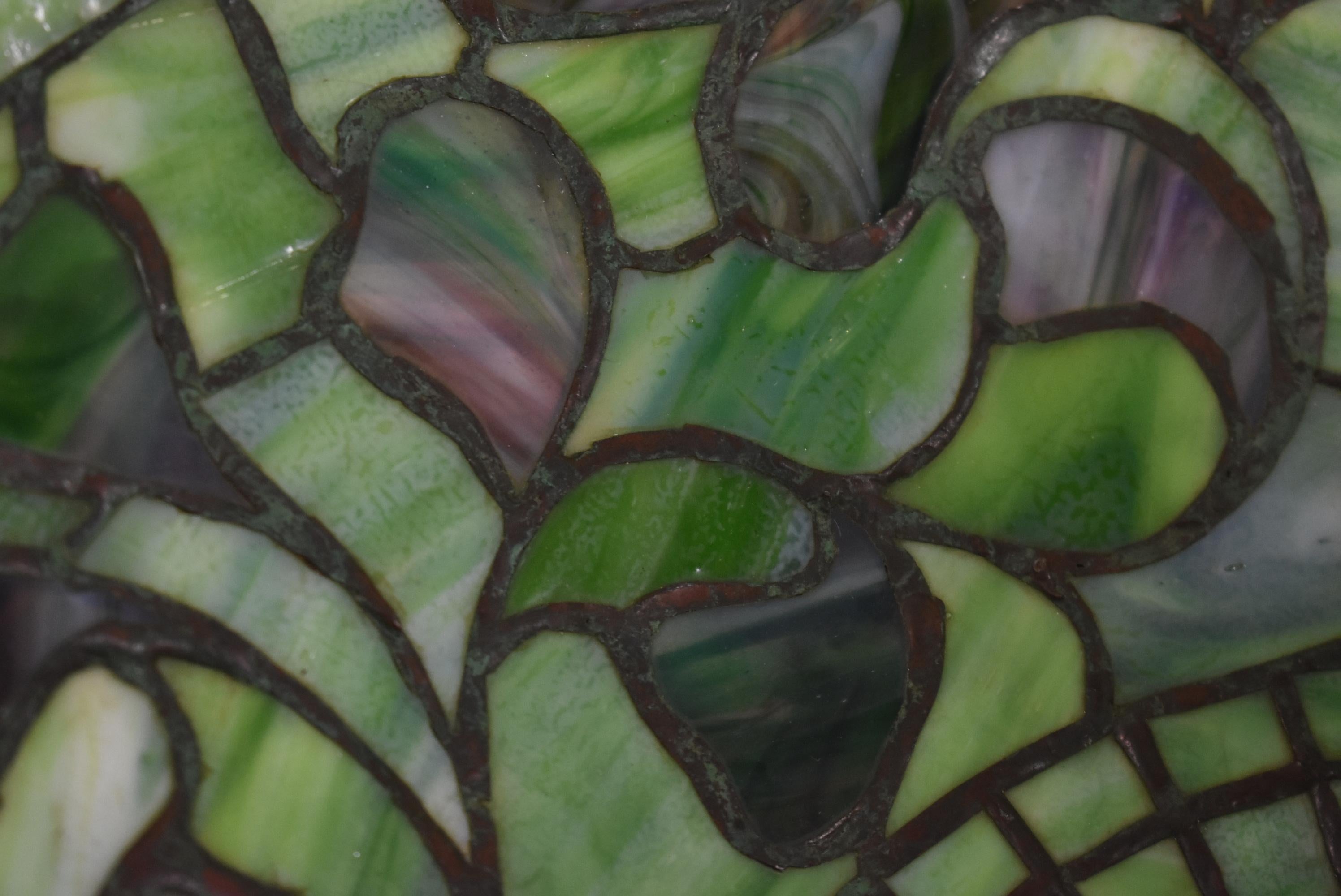 Tiffany Studios Lampe en verre au plomb 