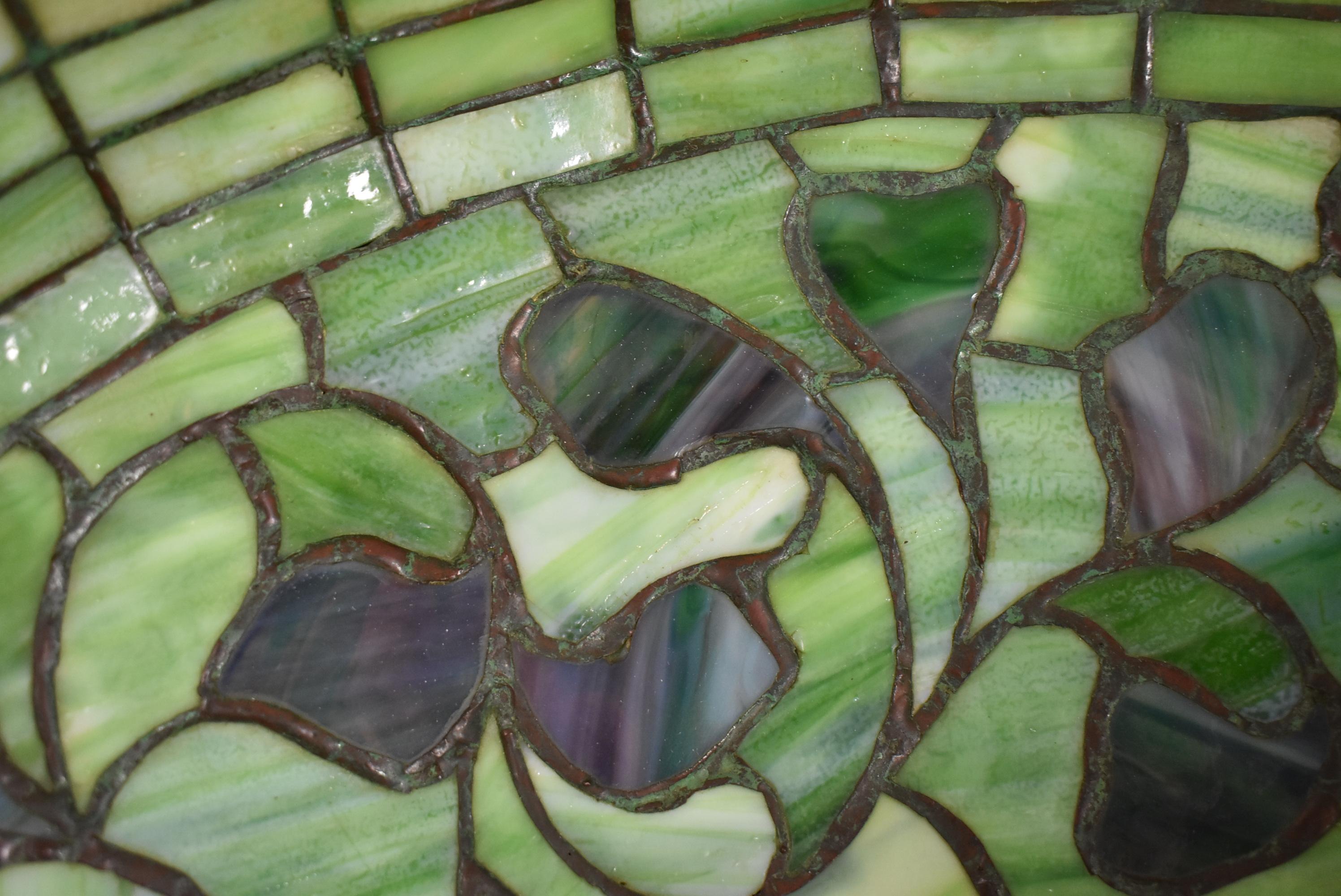 Tiffany Studios Lampe en verre au plomb 