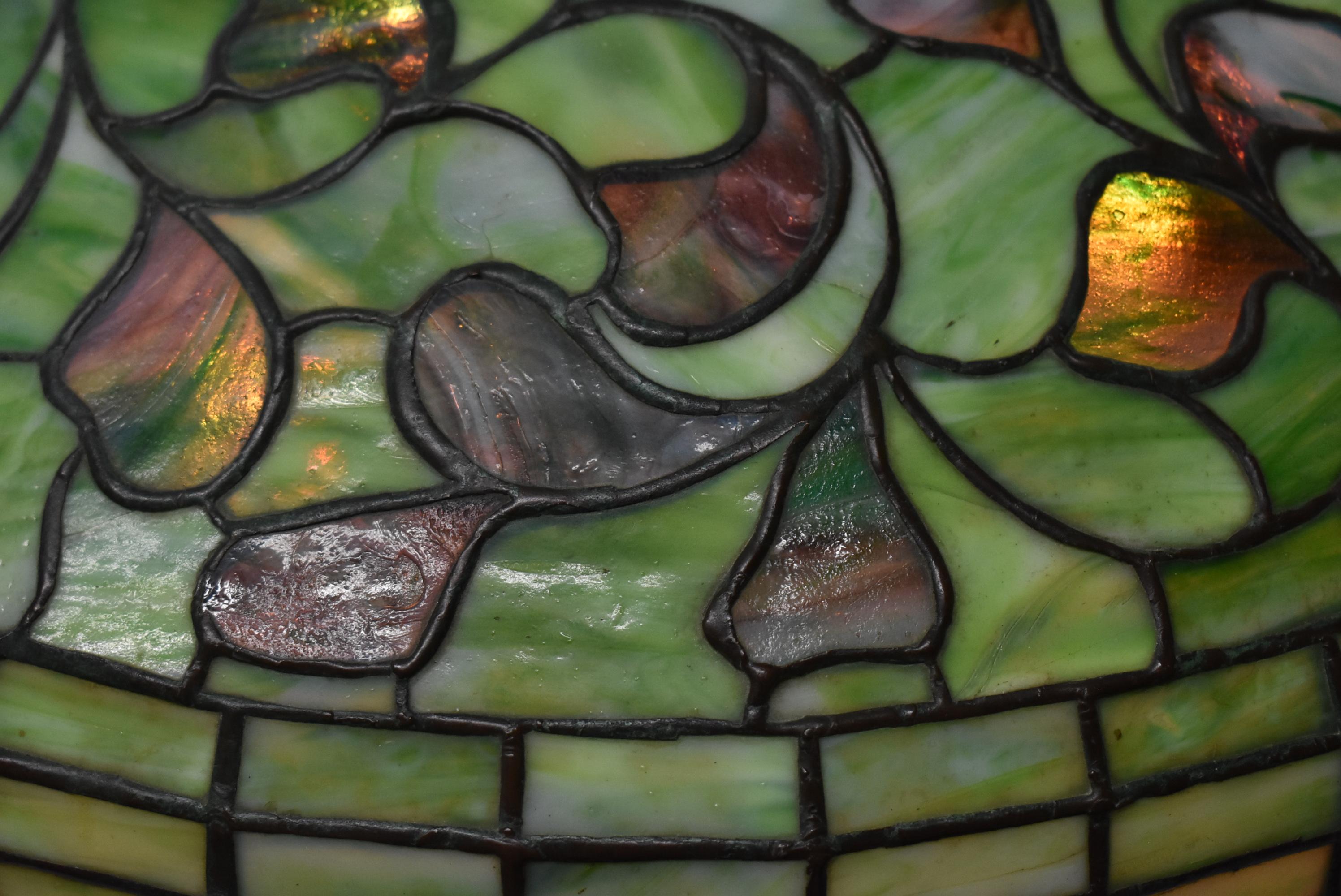Tiffany Studios Lampe en verre au plomb 