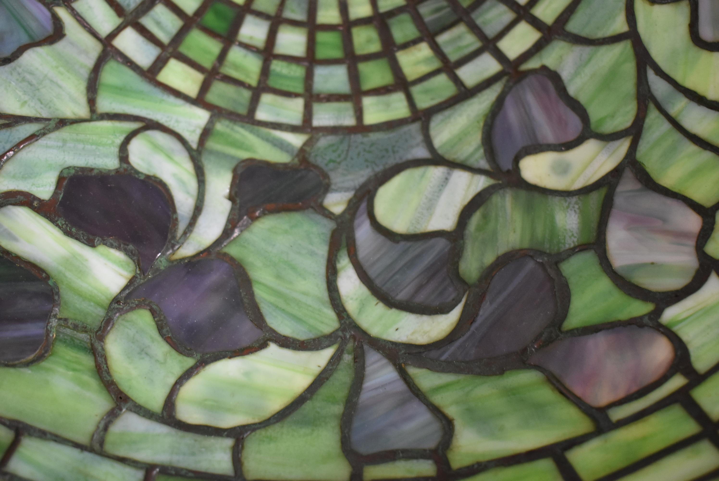 Tiffany Studios Lampe en verre au plomb 