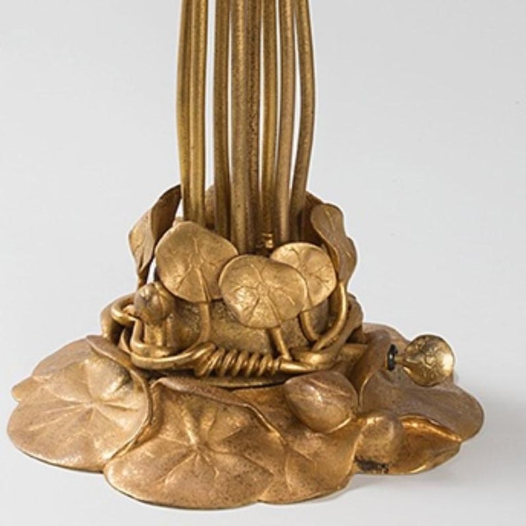 Art Nouveau Tiffany Studios “Ten-Light Lily” Table Lamp