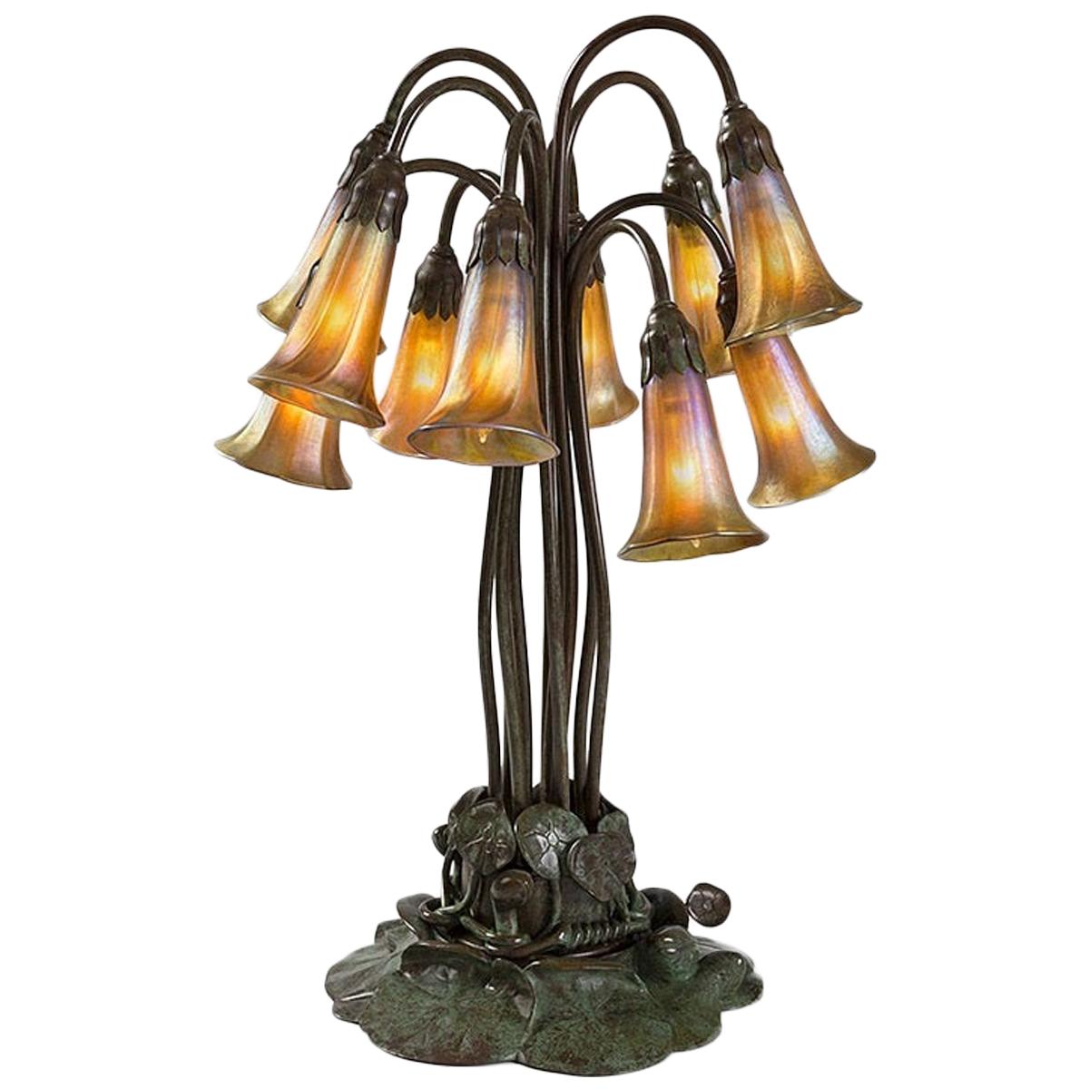 Tiffany Studios "Ten-Light Lily" Table Lamp