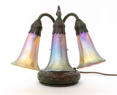 Tiffany Studios Three-Light "Lily" Table Lamp