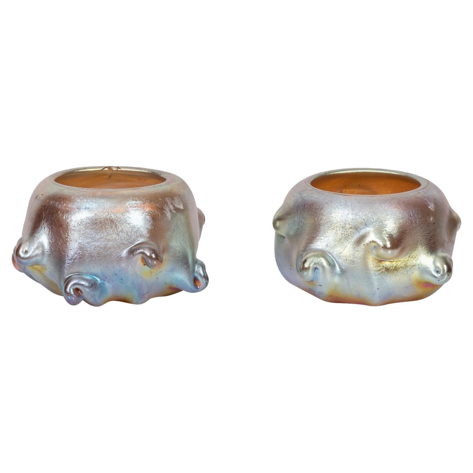 Tiffany Studios Two Salt Cellars For Sale